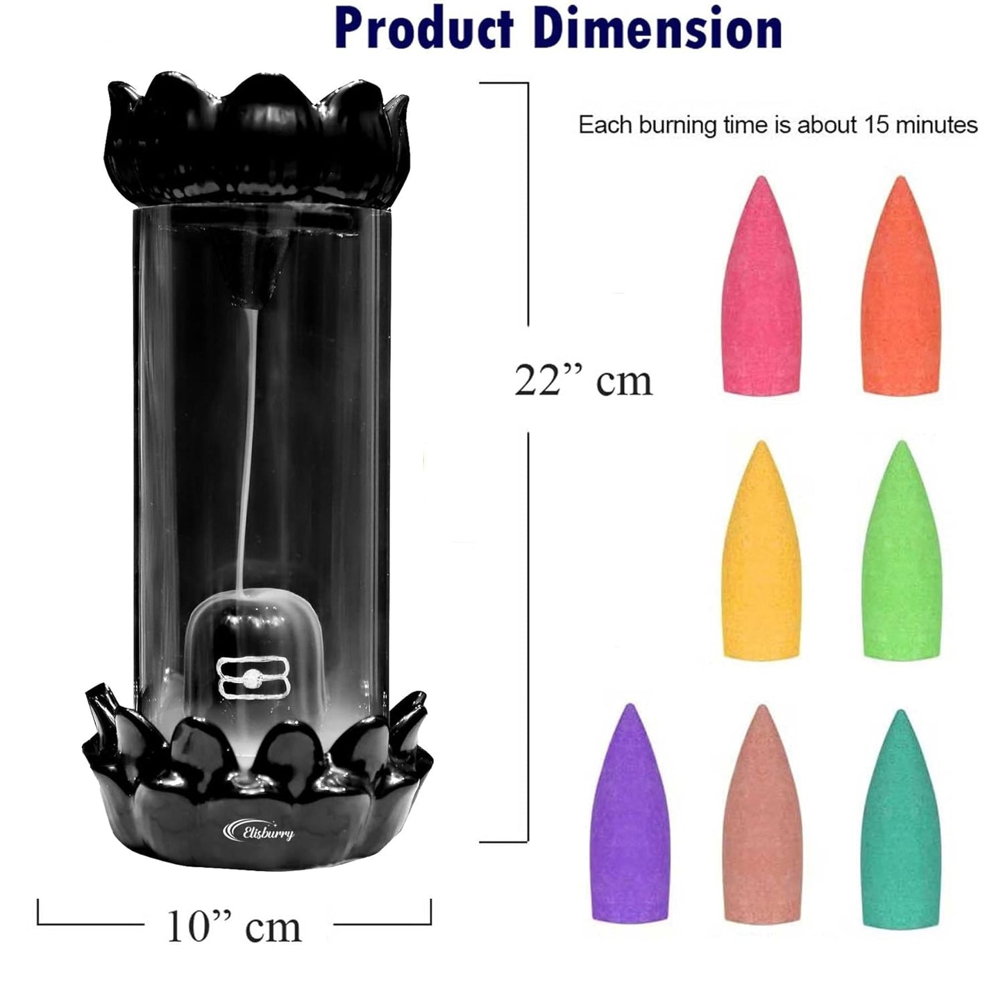 Fountain Shivling Incense Burner