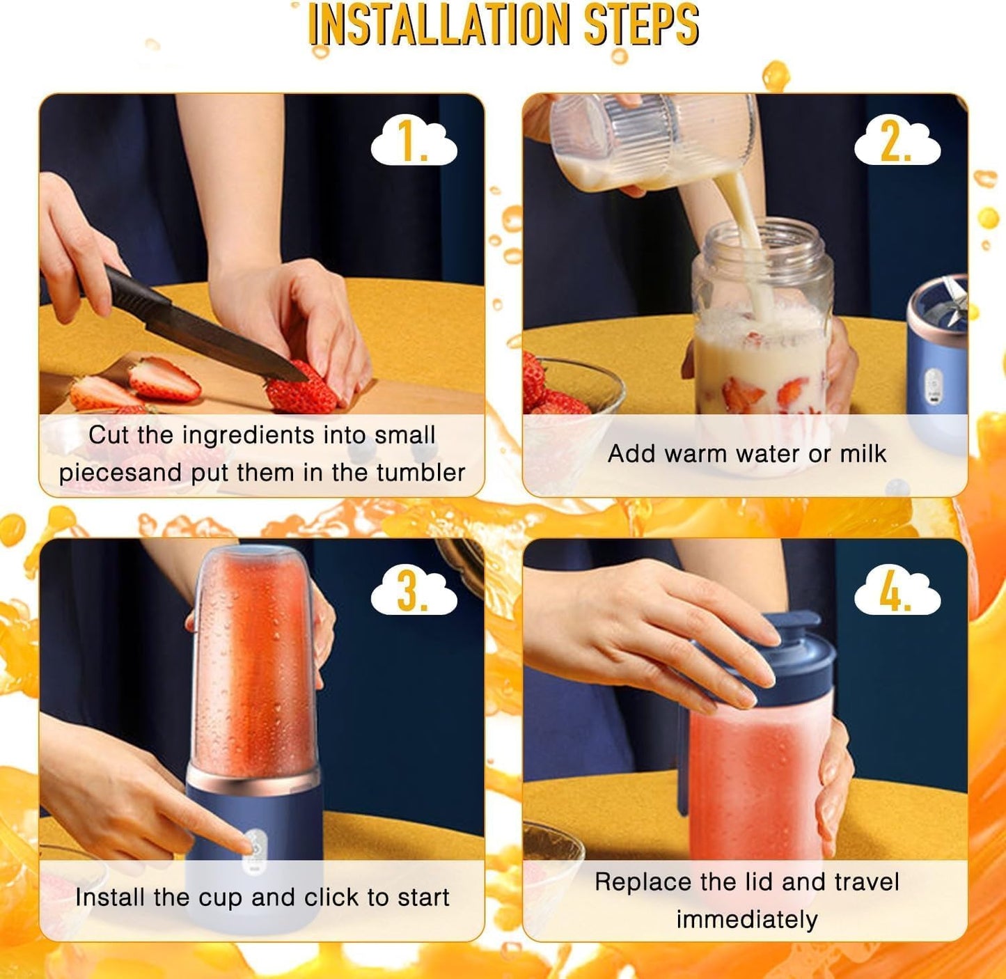 Portable USB Electric Juicer