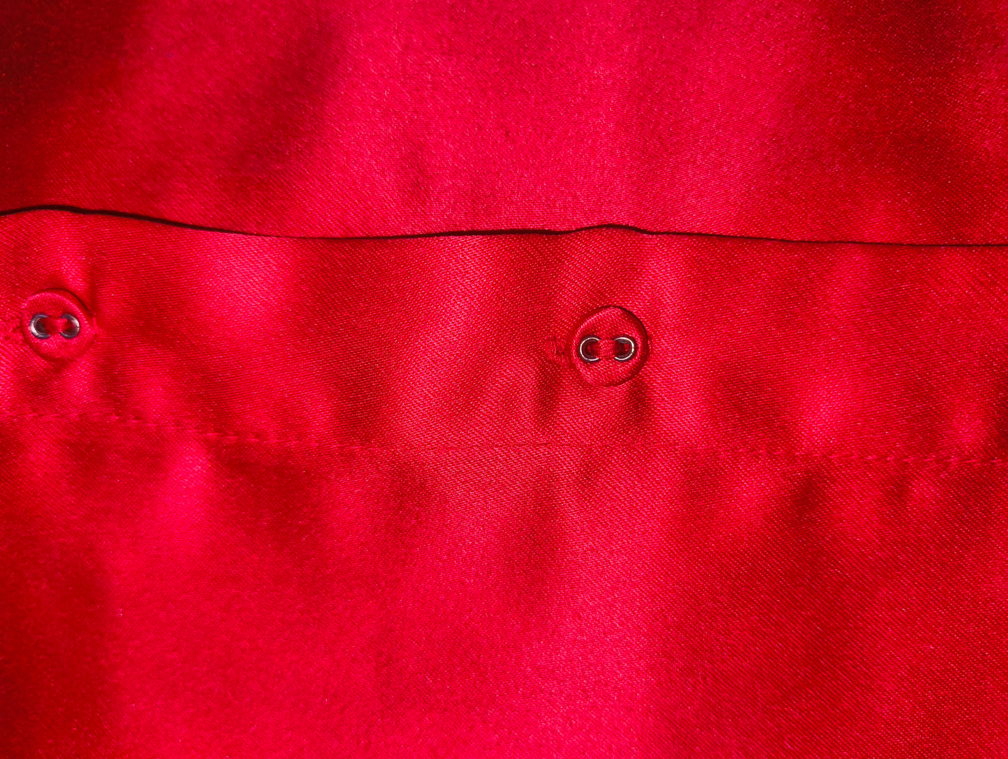 Women Red Satin Oversized Shirt